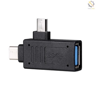 Otg adaptador tipo C Micro USB a USB Cable adaptador OTG conector Type-C Micro USB macho a USB hembra OTG adaptador (1)
