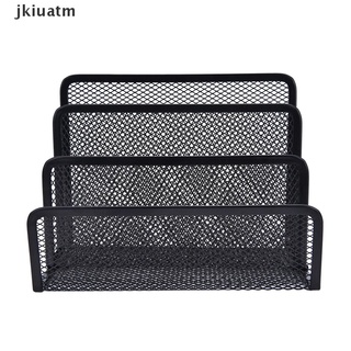 jkiuatm - bandeja de almacenamiento de archivos de malla negra, organizador de escritorio, mx (3)