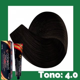Color Tech Tinte Permanente Tono 4.0 Castaño Profundo Tubo 90g Incluye Peroxido 20vol135ml