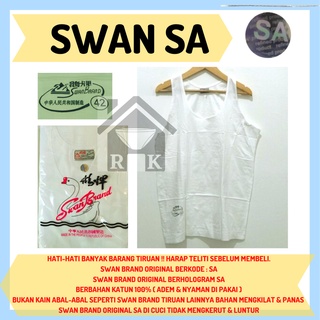 SWAN BRAND Camiseta en Singlets Swan marca Original algodón 1 paquete contenido 6 Pcs