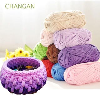 CHANGAN 100g artesanía de algodón hilo de lana tejida a mano manta de tela párrafo nuevo DIY gruesa alfombras de punto cesta/Multicolor