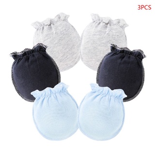 rin 3 pares/juego de guantes de bebé 0-6 meses recién nacido bebé anti-grietas guantes de pie cubierta delgada nueva (7)