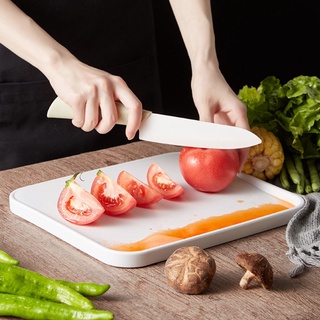 ST 1 Piece PP and AG Silver Ion Material Chopping and Cutting Board Ergonomic Design U-shaped Inclined Chopping Cutting Mat