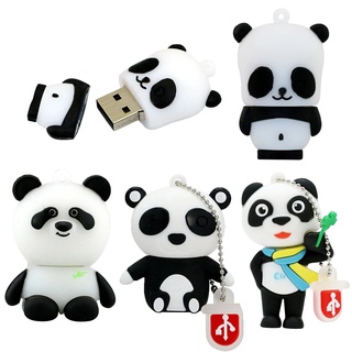 [readystock] novedad animal panda usb flash drive cartoon pen drive 8gb 16gb 32gb 64gb pendrive usb 2.0 flash drives memory stick