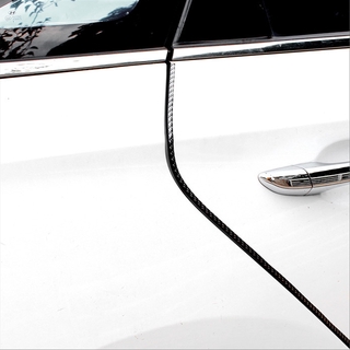 MIRROR 5m New Car Edge Guard Protector Seal U Shape Door Strip Carbon Fiber Black Practical Protector Trim Molding (7)