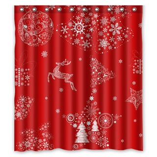 vulnerable feliz navidad impresión 3d tapa de inodoro cubierta de baño estera de contorno cortina de ducha cortina de navidad decoración de baño conjuntos de regalo (2)