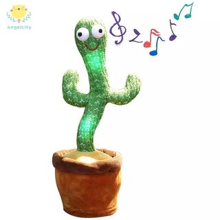 Cactus bailarín con 120 música Juguete Cactus Canciones Luz LED Peluche Interactivo Bailarín