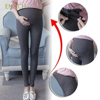 ENOCH pantalones de cintura alta de las mujeres polainas pantalones de maternidad ajustable embarazo delgado embarazada pantalones de Yoga /Multicolor