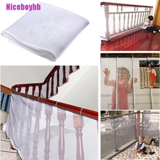 Niceboyhb red de seguridad de bebé niños escalera balcón malla protectora hogar niño guardia