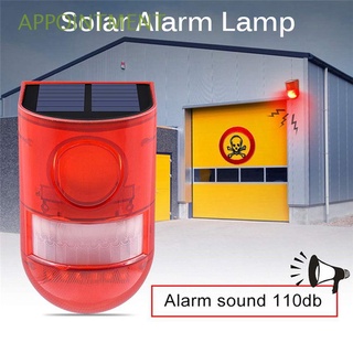 APPOINTMENT Anti-theft Security Protection Infrared Warning Lamp Alarm System Detector Orchard Waterproof Siren Loud Solar Powered Motion Sensor