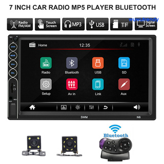 Wu N6 7 pulgadas pantalla táctil 2 Din Radio coche Bluetooth Video MP5 reproductor con cámara