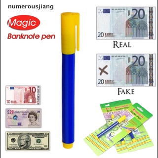 numerousjiang 2x nuevo probador de notas bancarias pluma detector de dinero detector de billetes falsos oficina mx