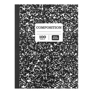 cuaderno composition negro 100 hojas