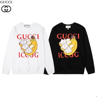 GUCCI Hoodies Sweatshirts ready stock High-quality personalized printed cotton loose Sweatshirts For Women/Men