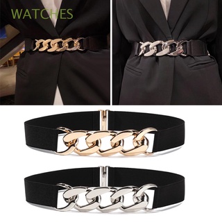 relojes de moda elásticos cinturones punk decorativo cintura correa de la cintura de las mujeres decoración de la ropa cinturones ajustables estiramiento/multicolor