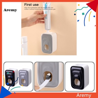 arem - soporte automático para pasta de dientes, sin contacto, exprimidor de pasta de dientes a prueba de polvo para lavatorio