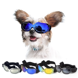 Gafas de sol coloridas para perros de gato, máscara de ojos, protectora impermeable, ajustable, accesorios para mascotas al aire libre, para perros pequeños y medianos