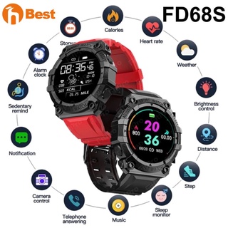✅Shipping Super Long Standby FD68S Smart Watch Sports Smartwatch Heart Rate Blood Pressure Monitor Intelligent Clock Hour Dial Push Weather beautyy7
