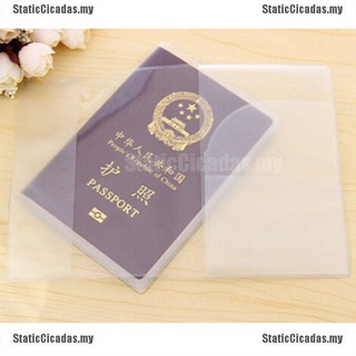 [St] funda transparente transparente para pasaporte, organizador de tarjeta de identificación, Protector de viaje [AS] (4)