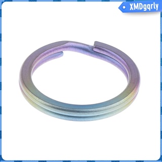 [gqrly] anillo dividido redondo de titanio llavero hebilla clip gancho bucle aro para coche casa llaves organización, artesanías, (7)