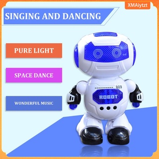 [xmaiytzt] robot de baile con luz intermitente robot cantando para niños pequeños de 2 a 4 años