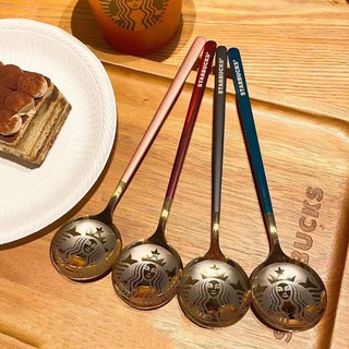 [disponible en inventario] cuchara de café Starbucks de acero inoxidable/cuchara de té/cuchara de té/regalos/cuchara de acero inoxidable/juego de 4 colores (1)