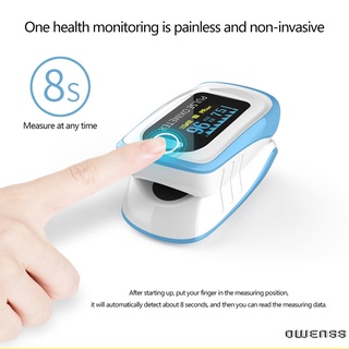 (Owenss) Led Digital de la yema de los dedos de pulso oxímetro de sangre dedo Oximetro Monitor de hogar