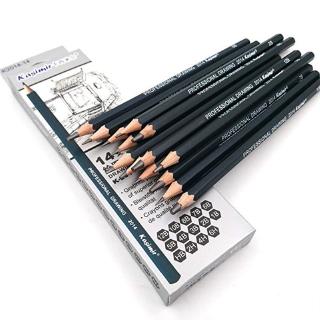 14 PCS/LOT graphite pencil set 6H-12B Professional sketch pencils set Art School supplies Stationery