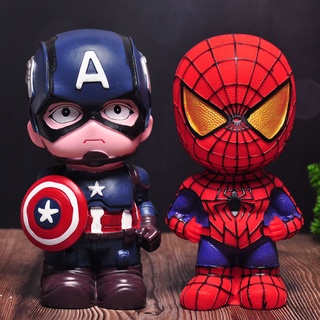Popular The Marvel vengadores bancos de monedas de dibujos animados Spider-Man capitán américa Iron Man moneda banco