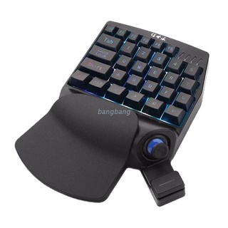 Bang teclado con cable para juegos teclado mecánico teclado de una mano balancín de presión automática teclado zurdo para juegos PUBG/Eat-chicken