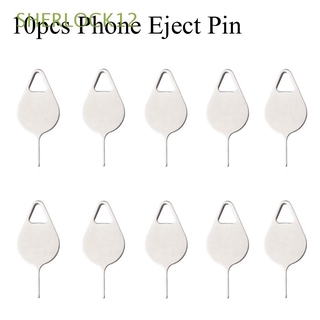 SHERLOCK12 Stainless Steel Removal Card Pin Universal Needle Opener Ejector Phone Eject Pin SIM Card Tray Pin Ejecting Phone Use Tools High Quality Mobile Phone 10pcs/pack Card Needle/Multicolor