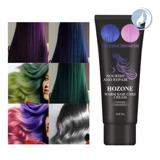 50ml termocromático tinte para el cabello cera colorante rápido nutritivo DIY cambio de Color crema de tinte para el hogar
