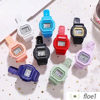 Coreano moda deporte Digital impermeable Unisex reloj colorido unicornio relojes FLOE