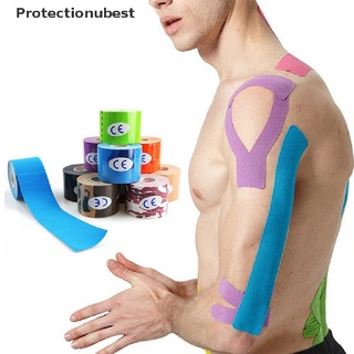 protectionubest 5cm*5m elástico deporte seguridad cinta muscular rollo vendaje muscular equipo protector npq