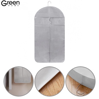 (Greenhome) Solid Colors Clothes Protector Moisture-proof Gusseted Garment Bag Large Capacity for Wardrobe
