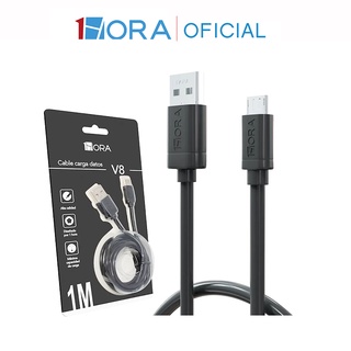 1Hora Official Cable V8 2.1 A 1m MICRO USB Datos Carga Rápida 1 hora