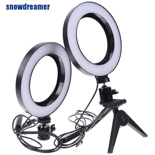[SNDR] 6 "LED anillo de luz de la lámpara Selfie cámara en vivo regulable teléfono estudio foto Video MME