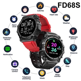 fd68s pantalla táctil completa reloj inteligente bluetooth llamada pulsera monitor de frecuencia cardíaca ip67 impermeable presión arterial smartwatch