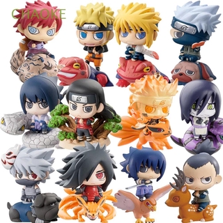 CHAOKE regalos Naruto Anime colecciones Uzumaki Naruto figuras de acción Gaara Kakashi Uchiha Sasuke japón Anime 6 unids/set Naruto Sasuke