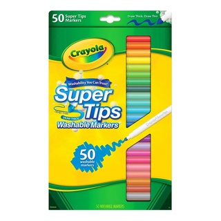 Crayola Super Tips Original 50 Plumones Delgados Marcadores