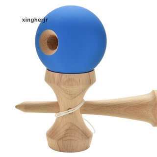 Xjmx 1 Pcs Kendama Japanese Traditional Game Skillful Wooden Toy Rubber Paint Ball Glory (2)