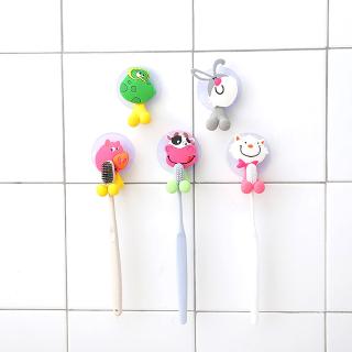 Cartoon Animal Wall Mounted Sucker Bathroom Toothbrush Holder (3)