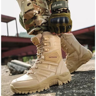 [alta calidad] botas de combate originales para hombre, tácticas al aire libre, senderismo Kasut Operasi Pdrm Aska o8BZ
