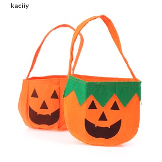 kaciiy fiesta de halloween plegable calabaza linterna bolsa de regalo caramelo cesta decoración bolsa mx