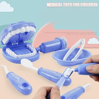Children's Dental Dentistry Little Doctor Nurse Toy Medical Toy House Suit Simulation Play X3Q7