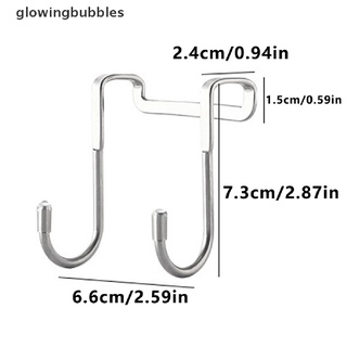 Glowingbubbles 1PC Door Hanger Hook Stainless Steel Free Cabinet Trace Clothes Hook Wall Hooks GBS