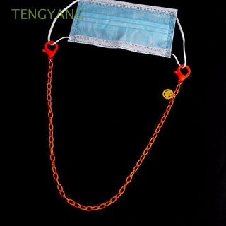 TENGYANG Fashion protection Lanyard Children Glasses Chain Glasses Rope Smiley Face Cute Lovely Students Candy Color Women Girls Eyewear Accessories protection Rope/Multicolor