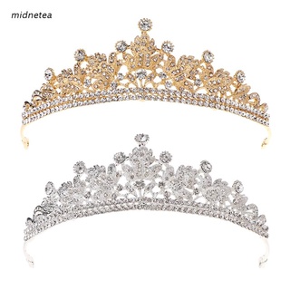 mediados de la novia corona de lujo vintage headwear mujeres joyería boda novia princesa tiara