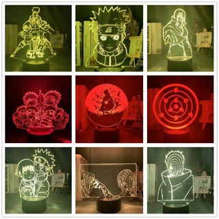 Luz Led De Naruto Kakashi Uchiha Itachi Sasuke Uchiha Haro Sakura Uzumaki/luz Led nocturna cambia De color