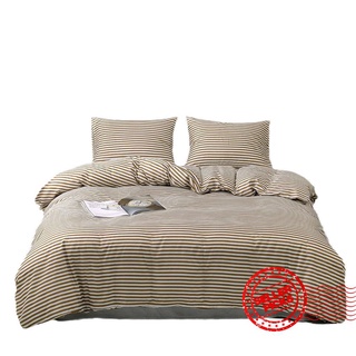 antártico simple rayas cepillado de cuatro piezas ropa de cama individual estudiante dormitorio cama de tres piezas f3u2